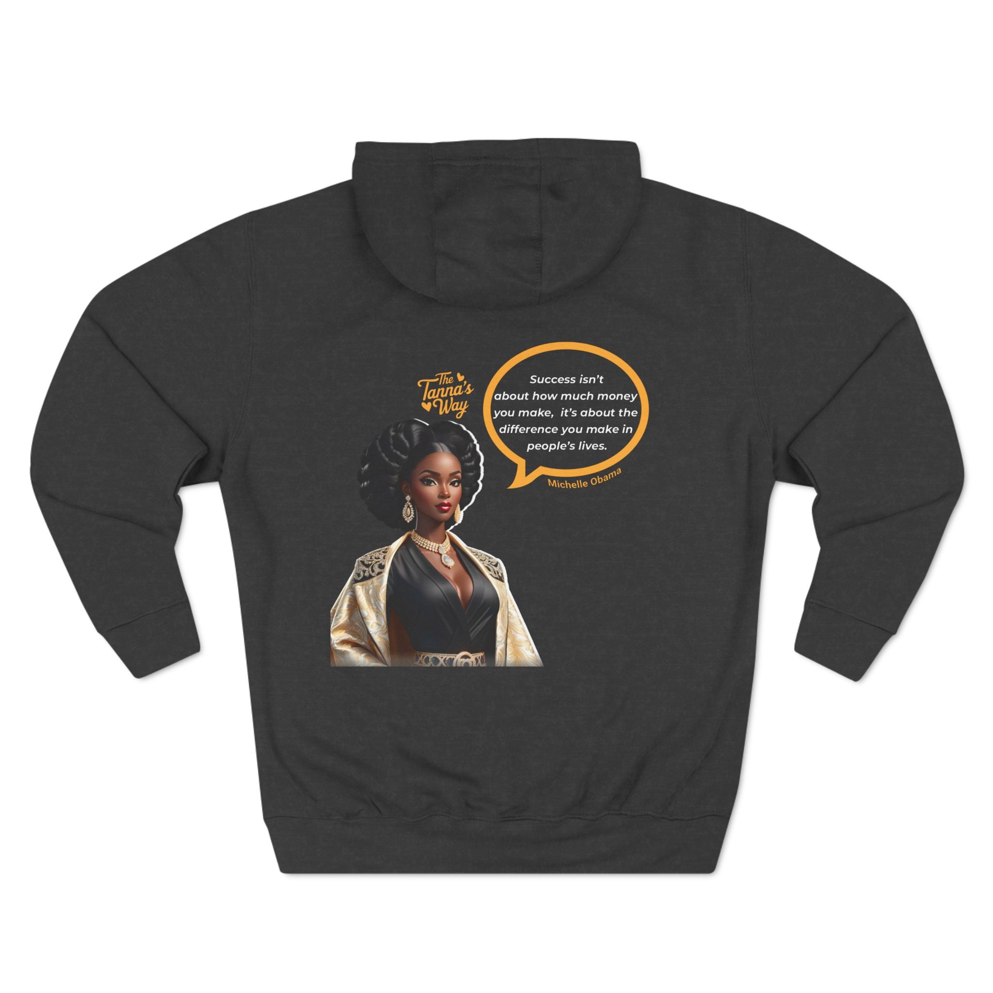 Michelle Obama | Three-Panel Fleece Hoodie